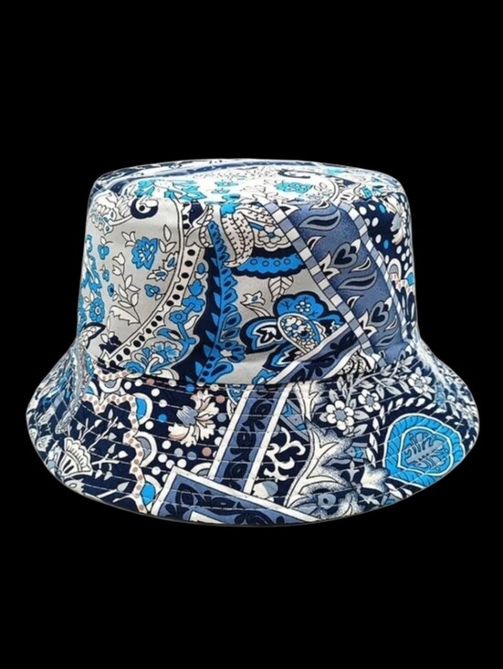 Fashion Hats Accessories - Patchwork Paisley Pattern Bucket Hat Unisex 22"-23"